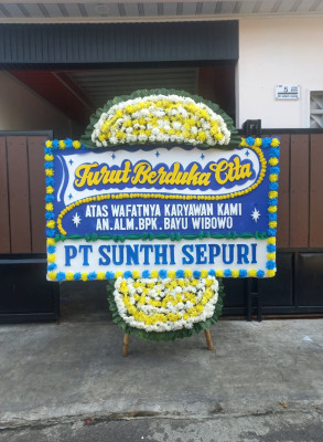 Papan Bunga Duka di Binjai Barat